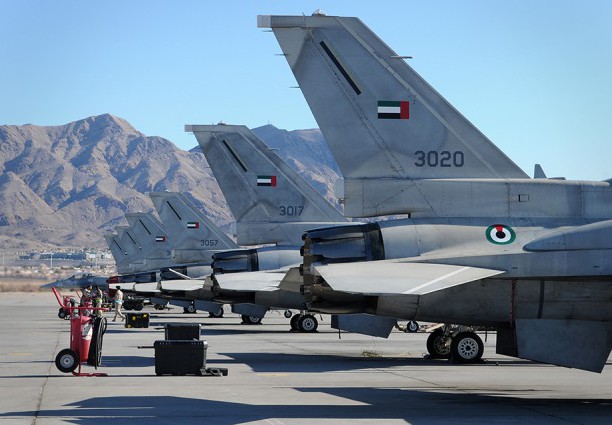 UAE fighter jets U.S. Air Force photo by Staff Sgt. Benjamin Wilson