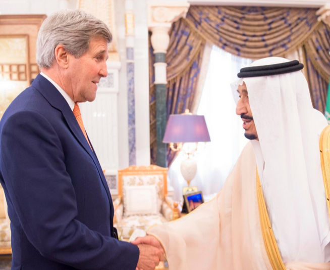 Kerry and King salman