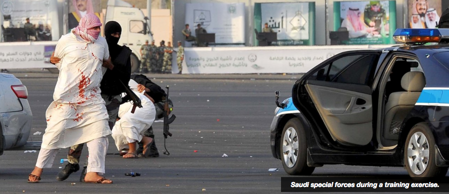 Saudi Security Forces during a Training Exercise