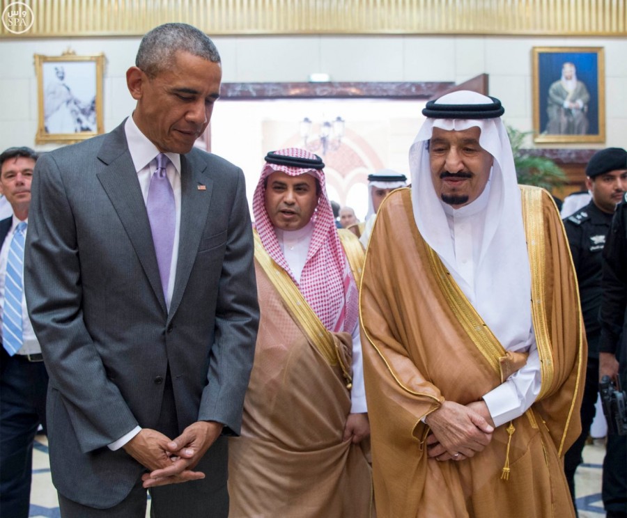 President Obama and King Salman in Riyadh today.