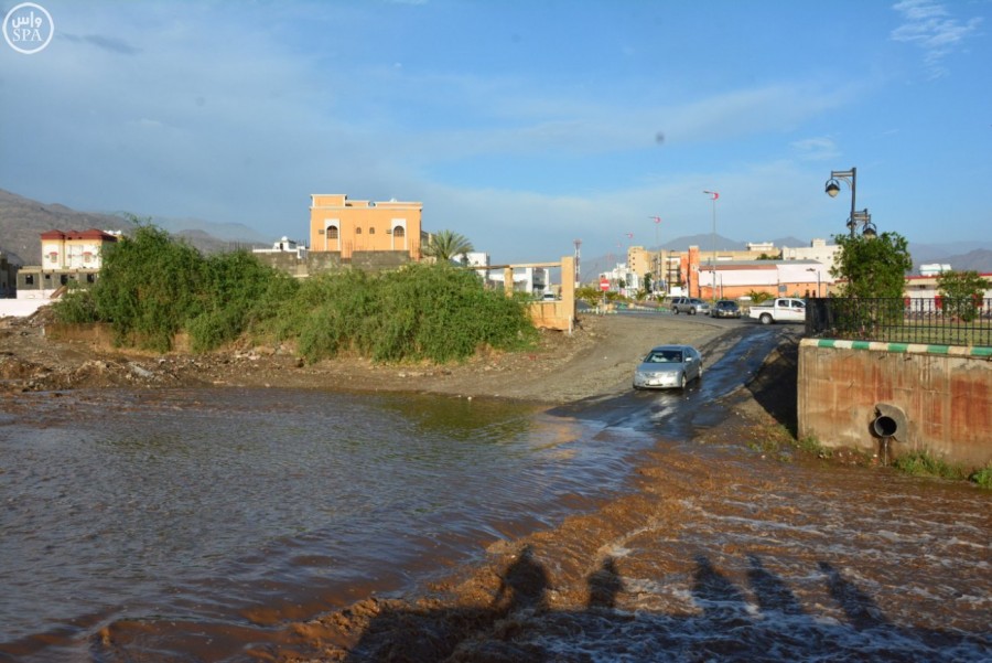 Floods from seasonal rains in the Kingdom.