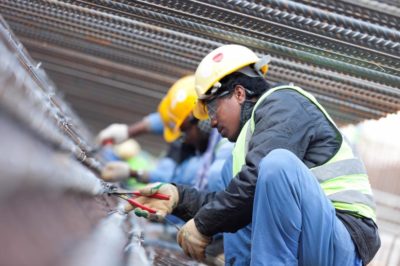 Bechtel workers in Saudi Arabia. 