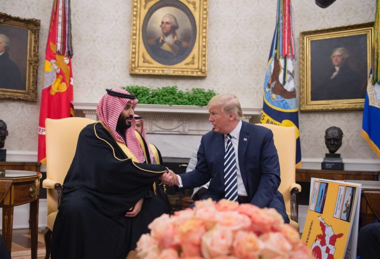President Trump and Crown Prince Mohammed bin Salman.