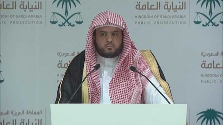 Shalaan Al-Shalaan, undersecretary and the official spokesperson of the public prosecution office, gave a briefing on the Khashoggi case.