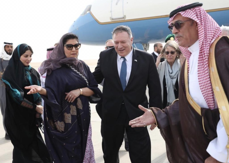 Pompeo-Arrives in Riyadh