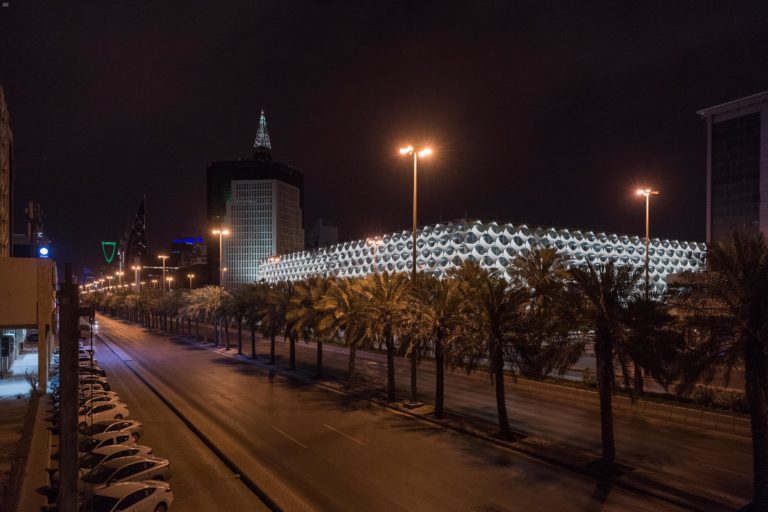 Empty streets in Riyadh. Photo via SPA.