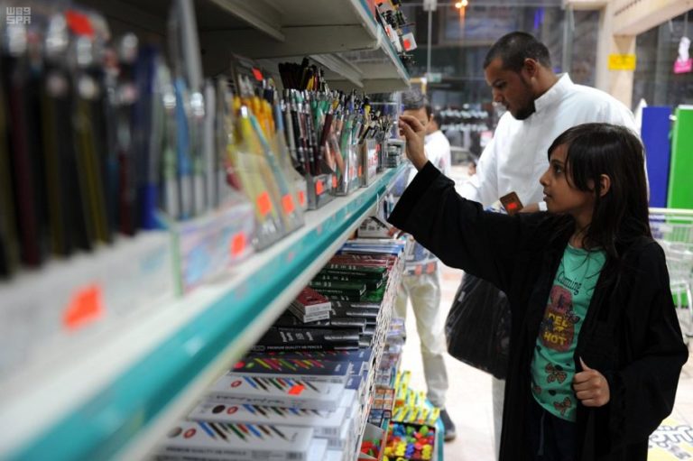 A young Saudi girl shops at a local store in the Kingdom.