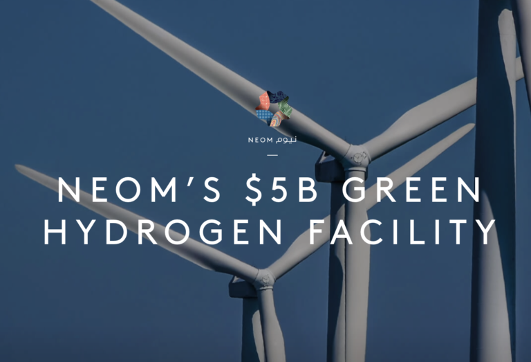 Saudi Arabia's ACWA Power and its partners kicked off the construction work at the world's largest green hydrogen project in NEOM.
