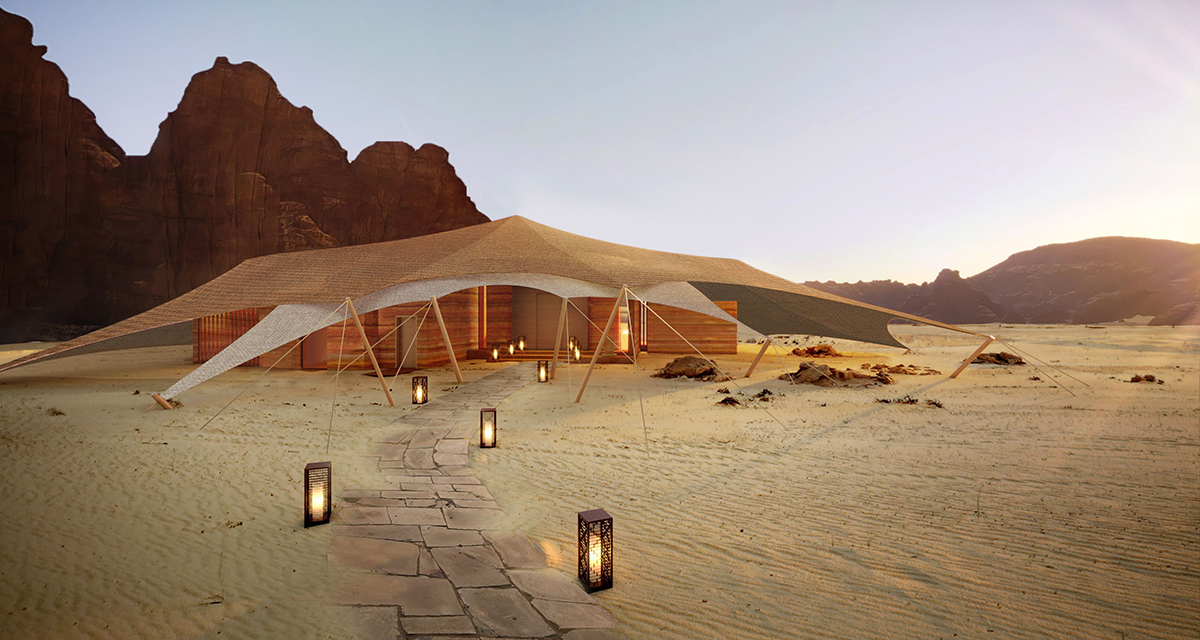 The Banyan Tree resort in Al-Ula does not have a targeted completion date, but will offer unique luxury accommodations in a zero light pollution portion of Saudi Arabia.