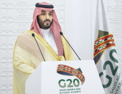 Saudi Arabia will continue to answer the global call to address modern challenges, together with G20 members, says Crown Prince Mohammed bin Salman.