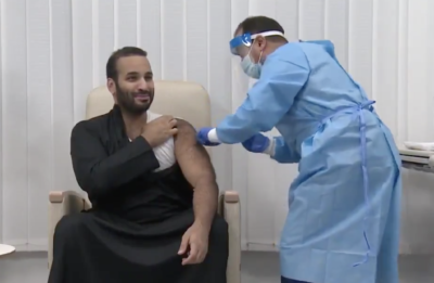 Crown Prince Mohammed bin Salman receives the Coronavirus vaccine. 