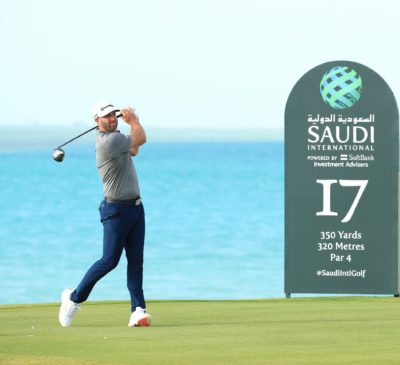 Dustin Johnson in Saudi Arabia this week for the Saudi International.