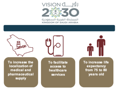 Healthcare goals of Vision 2030. 