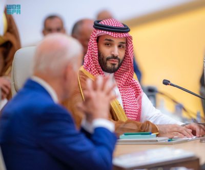 Crown Prince Mohammed bin Salman and President Joe Biden.